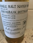 Springbank DL Old malt cask 1993 - 16y refill hh 4938