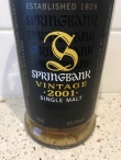 Springbank 2001 batch 1 - OB  