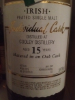 Cooley 15y bourbon Cadenhead's world whiskies